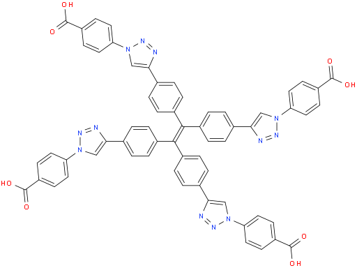 4,4',4'',4'''-((Ethene-1,1,2,2-tetrayltetrakis(benzene-4,1-diyl))tetrakis(1H-1,2,3-triazole-4,1-diyl))tetrabenzoic acid
