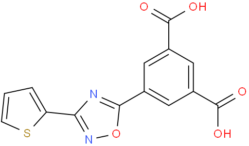 5-(3-(Thiophen-2-yl)-1,2,4-oxadiazol-5-yl)isophthalic acid
