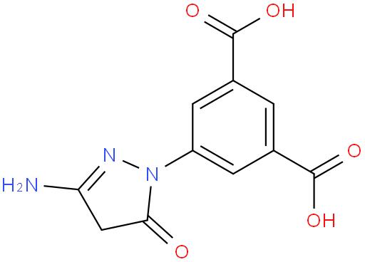 5-(3-Amino-5-oxo-4,5-dihydro-1H-pyrazol-1-yl)isophthalic acid