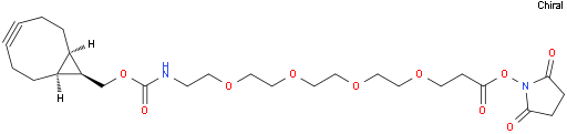 rel-2,5-二氧代吡咯烷-1-基 1-((1R,8S,9s)-二环[6.1.0]壬-4-炔-9-基)-3-氧代-2,7,10,13,16-五氧杂-4-氮杂十九烷-19-酸酯