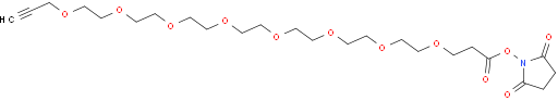 2,5-二氧代吡咯烷-1-基 4,7,10,13,16,19,22,25-八氧杂二十八烷-27-炔-1-酸酯
