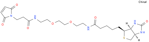N-(2-(2-(2-(3-(2,5-Dioxo-2,5-dihydro-1H-pyrrol-1-yl)propanamido)ethoxy)ethoxy)ethyl)-5-((3aS,4S,6aR)-2-oxohexahydro-1H-thieno[3,4-d]imidazol-4-yl)pentanamide