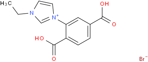 1H咪唑,3-(2,5-二羧基苯基)-1-乙基溴(1:1)