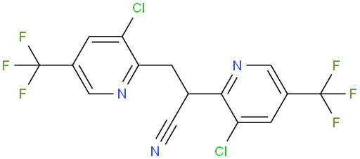 2,3-Bis[3-chloro-5-(trifluoromethyl)pyridin-2-yl]propanenitrile