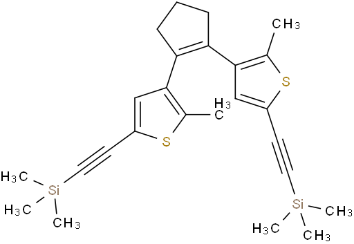 1,2-bis(2-methyl-5-((trimethylsilyl)ethynyl)thiophen-3-yl)cyclopent-1-ene