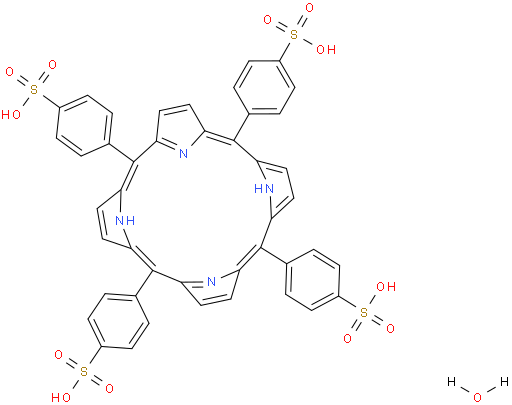 4,4',4'',4'''-(porphyrin-5,10,15,20-tetrayl)tetrabenzenesulfonic acid water