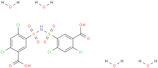5,5'-(Azanediylbis(sulfonyl))bis(2,4-dichlorobenzoic acid) tetrahydrate