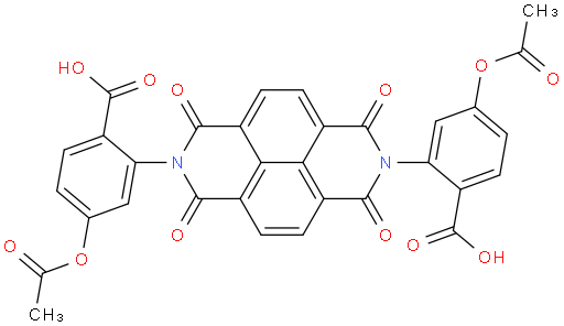 2,2'-(1,3,6,8-Tetraoxo-1,3,6,8-tetrahydrobenzo[lmn]-3,8-phenanthroline-2,7-diyl)bis[4-(acetyloxy)benzoic acid]