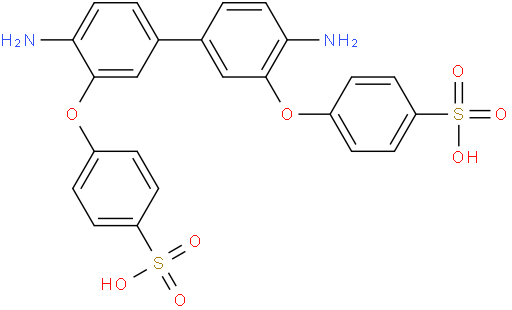4,4'-((4,4'-diamino-[1,1'-biphenyl]-3,3'-diyl)bis(oxy))dibenzenesulfonic acid
